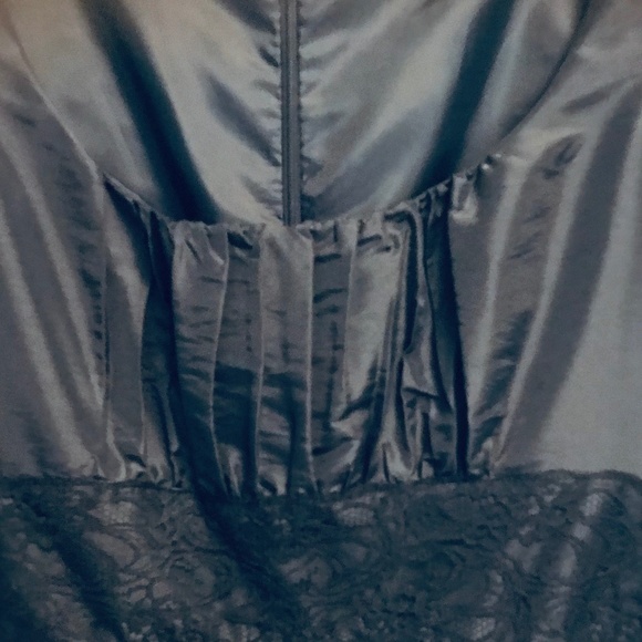 Liz Claiborne Satin Evening Dress - Picture 6 of 7